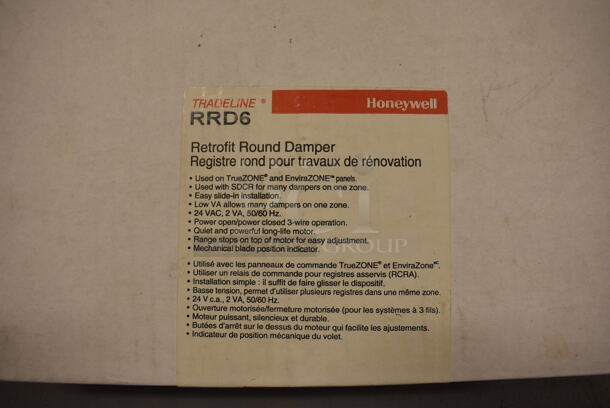 2 Honeywell Tradeline RRD6 Retrofit Round Dampers. 11x9.5x2.5. 2 Times Your Bid! (north basement 004) - Image 3 of 4