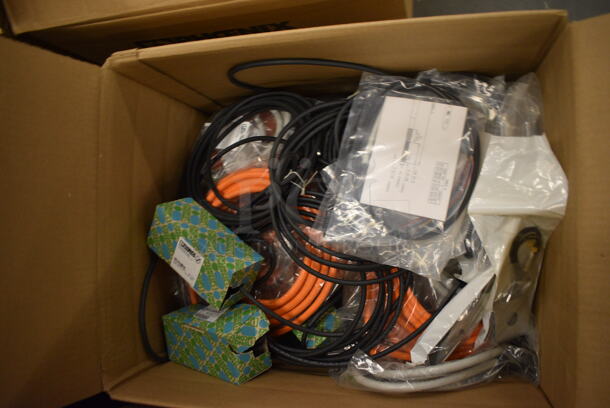 ALL ONE MONEY! Lot of 2 Boxes of Various Items Including Wires! (south basement 019) - Image 5 of 7