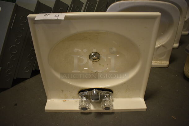 4 White Ceramic Single Bay Sinks. Includes 18.5x17x8. 4 Times Your Bid! (room 102) - Image 2 of 6