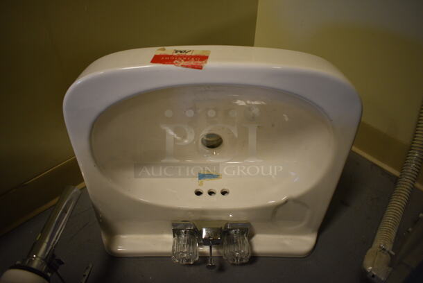 4 White Ceramic Single Bay Sinks. Includes 18.5x17x8. 4 Times Your Bid! (room 102) - Image 5 of 6