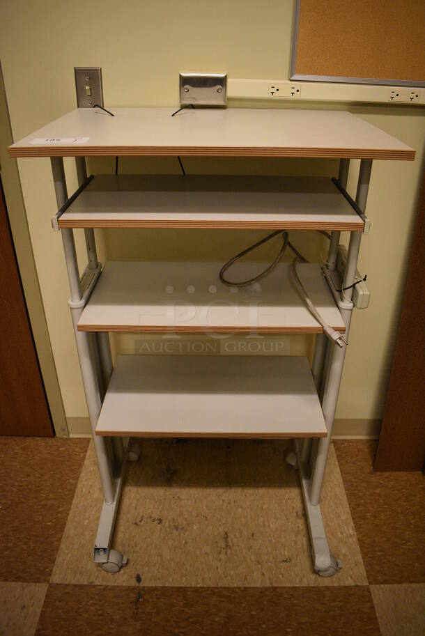 Wood Pattern Shelving Unit. 27.5x19.5x46.5. (room 108a)