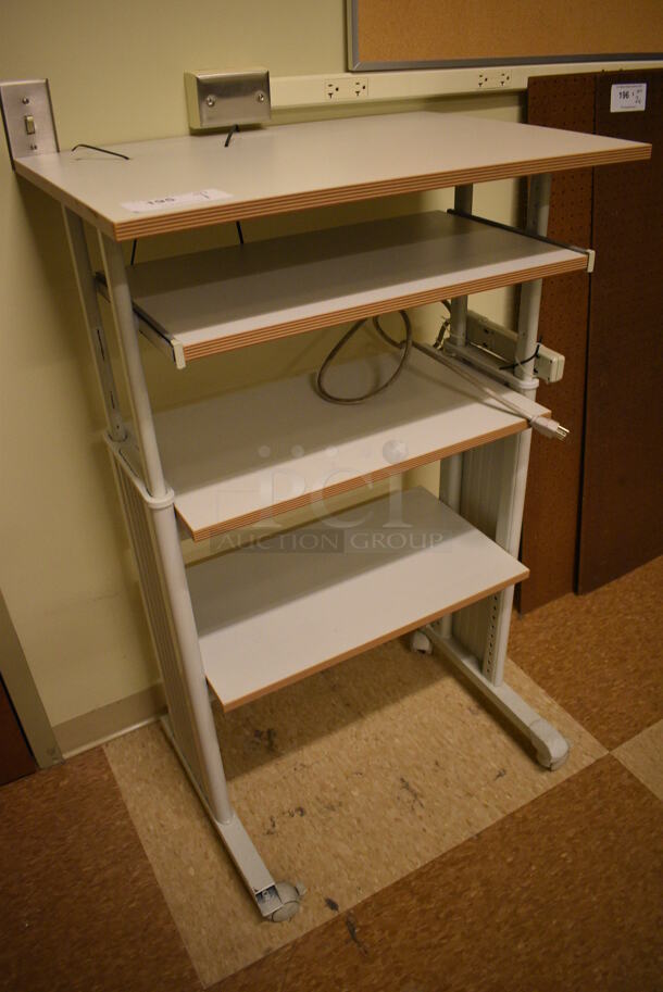 Wood Pattern Shelving Unit. 27.5x19.5x46.5. (room 108a) - Image 2 of 4