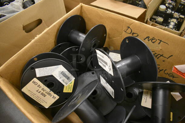 ALL ONE MONEY! Lot of Black Poly Spools! Includes 6.5x6.5x4. (south basement 019) - Image 3 of 4