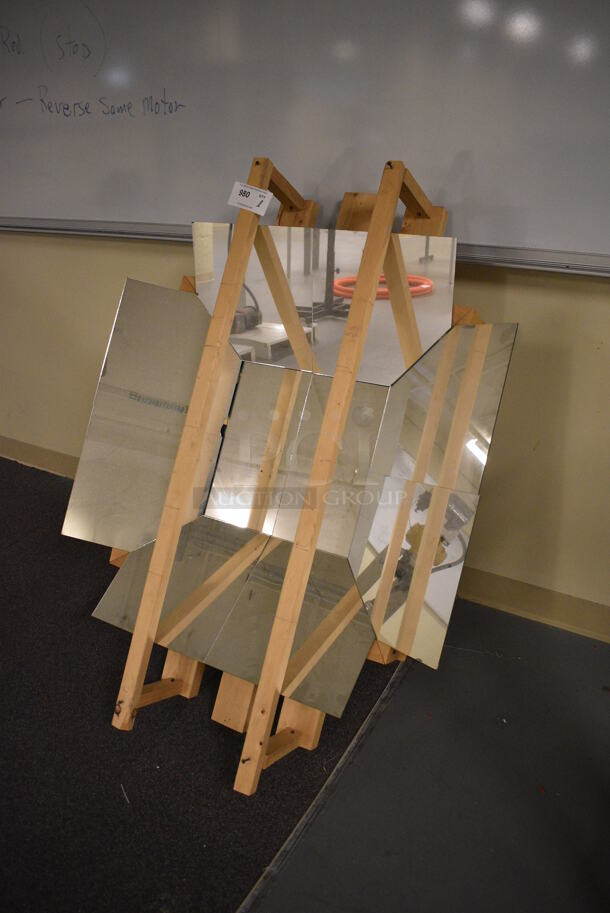 ALL ONE MONEY! Lot of Mirror and Wooden Pieces! Includes 36x49x10. (south basement 017) - Image 2 of 4