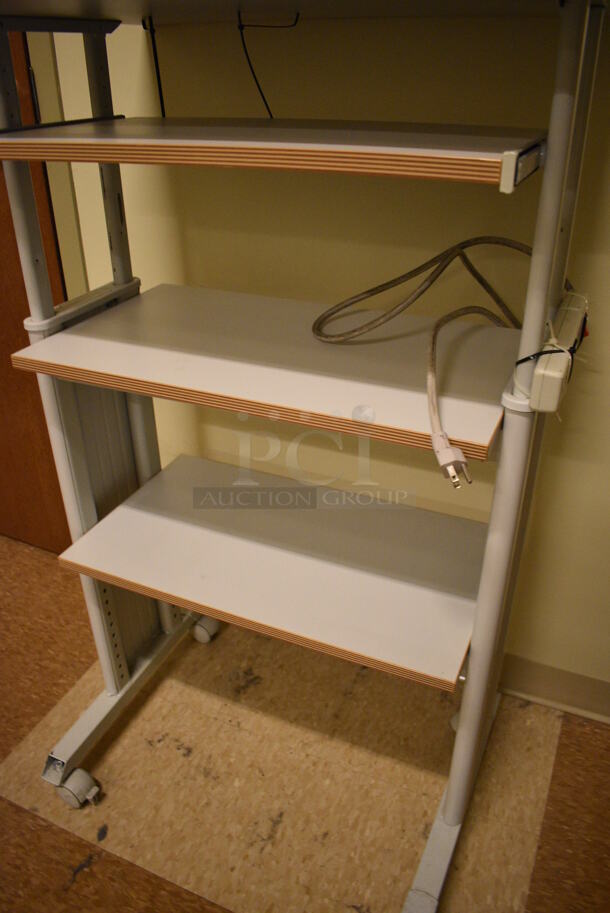 Wood Pattern Shelving Unit. 27.5x19.5x46.5. (room 108a) - Image 4 of 4