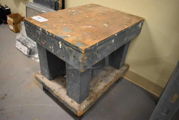 Wooden Dolly on Casters. 18x24x22. (north basement 004) - Image 2 of 4