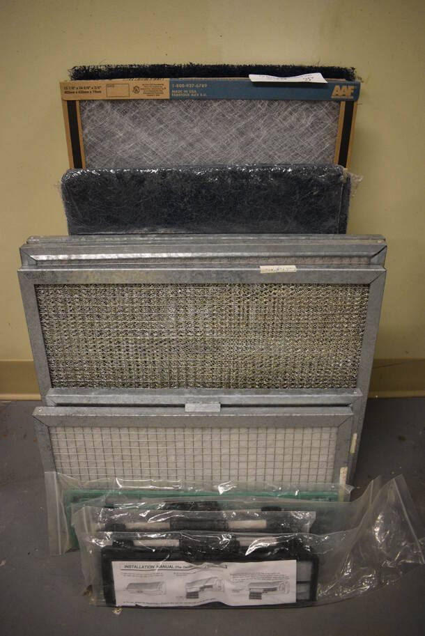 ALL ONE MONEY! Lot of Various Filters! Includes 16x25x1. (north basement 004)