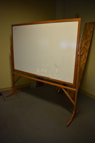 White Board Sign. 76x24x77. (room 104)