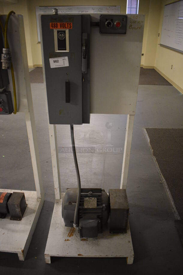 Floor Style Training Board w/ Power Switch. 24x24x60. (south basement 017)