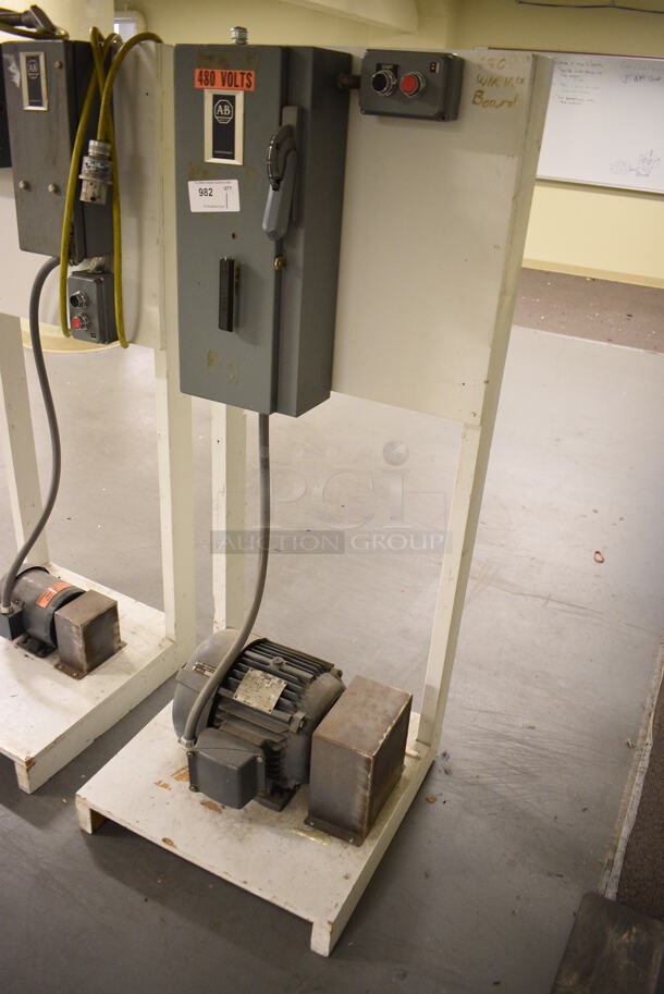 Floor Style Training Board w/ Power Switch. 24x24x60. (south basement 017) - Image 2 of 5