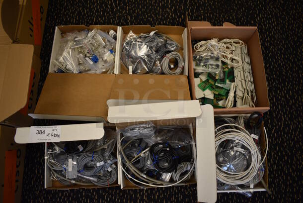 ALL ONE MONEY! Lot of 6 Boxes of Various Wires! (room 204)