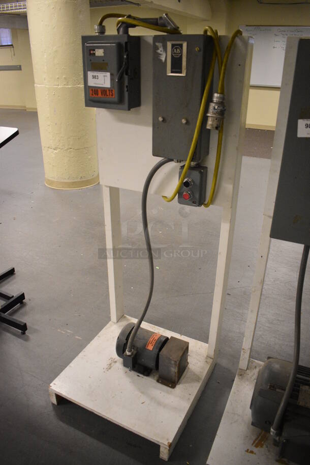 Floor Style Training Board w/ Power Switch. 24x24x60. (south basement 017) - Image 2 of 4