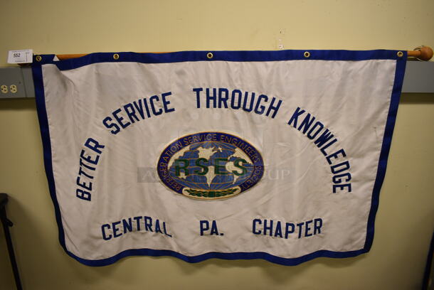 Better Service Through Knowledge Flag. 62x1x36. (north basement 004) - Image 1 of 3