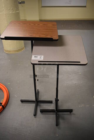 2 Podiums. 20x16x44, 20x16x49. 2 Times Your Bid! (south basement 017)