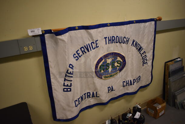 Better Service Through Knowledge Flag. 62x1x36. (north basement 004) - Image 3 of 3