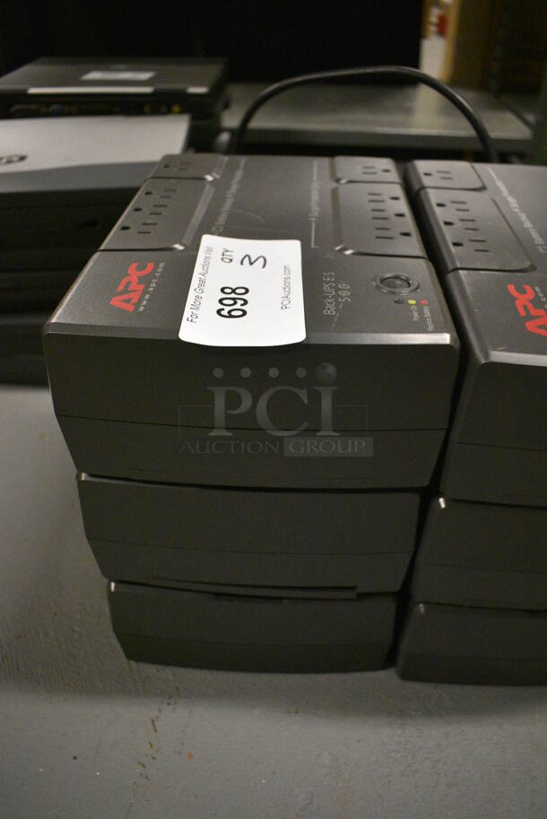3 APC Back UPS ES 500 Uninterruptible Power Supply. 7x10.5x3.5. 3 Times Your Bid! (south basement 012) - Image 2 of 3