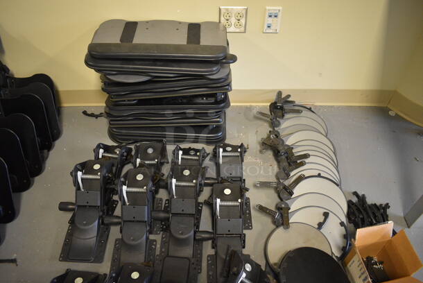 ALL ONE MONEY! Lot of Various Black Metal Pieces for Computers Including Tower Desk Attachments! BUYER MUST REMOVE: Give Yourself Ample Time To Remove This Item on Pick Up Day. (room 104) - Image 3 of 10