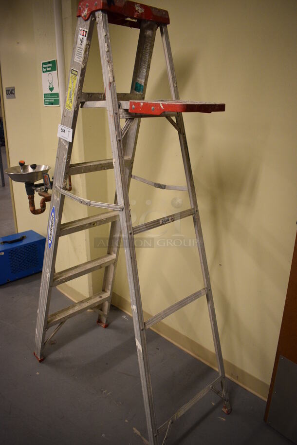 Werner 6' Metal A Frame Ladder. (north basement 004) - Image 2 of 5