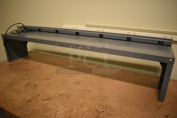 Gray Metal Table w/ 2 Drawers and Under Shelf. BUYER MUST REMOVE: Give Yourself Ample Time To Remove This Item on Pick Up Day. 72x34x48. (room 108a) - Image 3 of 7