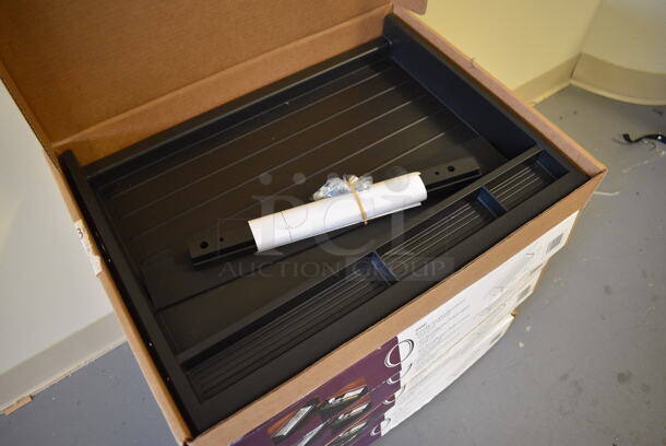 6 BRAND NEW IN BOX! O Sullivan Black Reversible Pencil Keyboard Drawer. 20.5x15.5x3. 6 Times Your Bid! (room 104) - Image 2 of 6