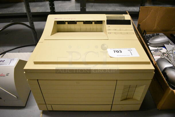 HP LaserJet 4 Plus Countertop Printer. 16x16x12. (south basement 012)
