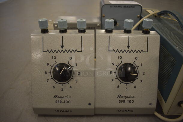 5 Various Items; Two Hampdon SFR-100 Ohms, Hampden EM810 Electro Mechanical Brake, Hampden DB-100 Dynamic Braking and TM 501 Power Module. Includes 15.5x4x6. 5 Times Your Bid! (south basement 019) - Image 2 of 5