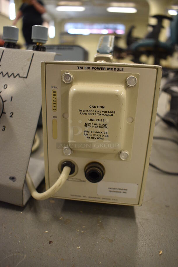 5 Various Items; Two Hampdon SFR-100 Ohms, Hampden EM810 Electro Mechanical Brake, Hampden DB-100 Dynamic Braking and TM 501 Power Module. Includes 15.5x4x6. 5 Times Your Bid! (south basement 019) - Image 4 of 5