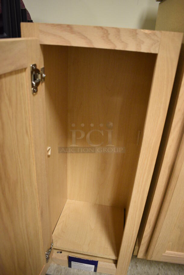 3 Various Wooden Items; 2 Cabinets w/ Countertop and 1 Missing Countertop. 26x25x39, 23x25x39, 12x13x30. 3 Times Your Bid! (room 103) - Image 5 of 10