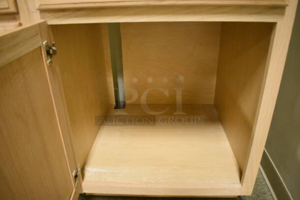 3 Various Wooden Items; 2 Cabinets w/ Countertop and 1 Missing Countertop. 26x25x39, 23x25x39, 12x13x30. 3 Times Your Bid! (room 103) - Image 6 of 10