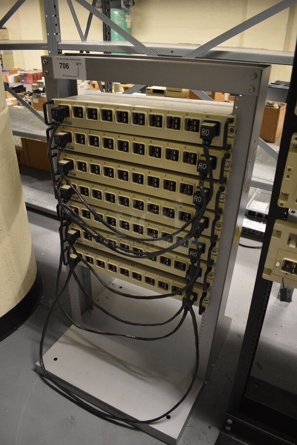 Gray Metal Rack w/ 7 IBM Rack Units. 21x21x39.5. (south basement 012) - Image 2 of 7