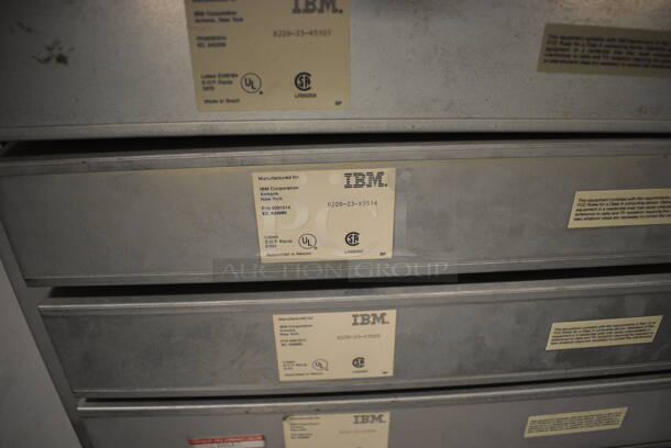 Gray Metal Rack w/ 7 IBM Rack Units. 21x21x39.5. (south basement 012) - Image 5 of 7