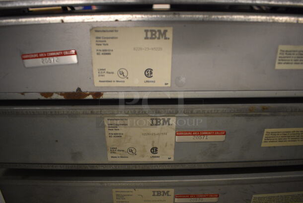 Gray Metal Rack w/ 7 IBM Rack Units. 21x21x39.5. (south basement 012) - Image 6 of 7
