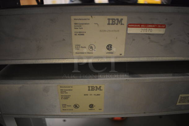 Gray Metal Rack w/ 7 IBM Rack Units. 21x21x39.5. (south basement 012) - Image 7 of 7