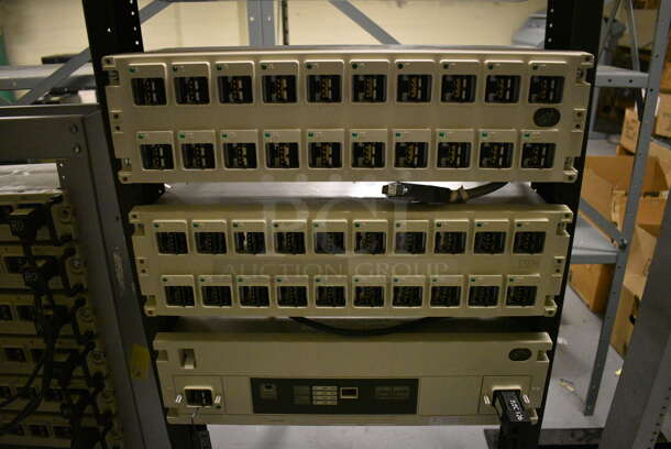 Gray Metal Rack w/ 5 IBM Rack Units. 20x15x84. (south basement 012) - Image 4 of 5