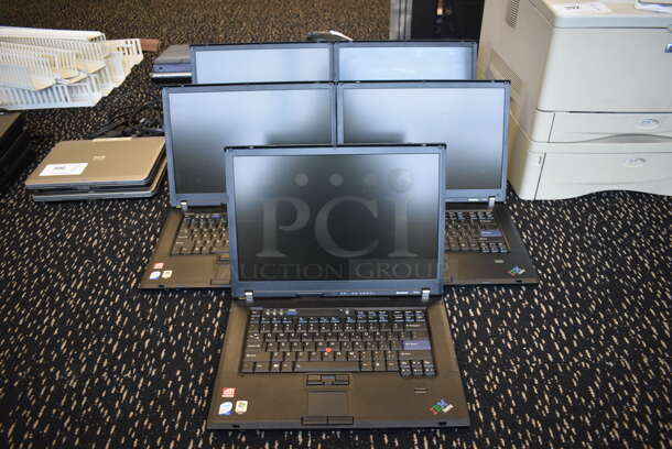 5 Lenovo T60p 15.5" Laptops. 5 Times Your Bid! (room 204) - Image 1 of 11