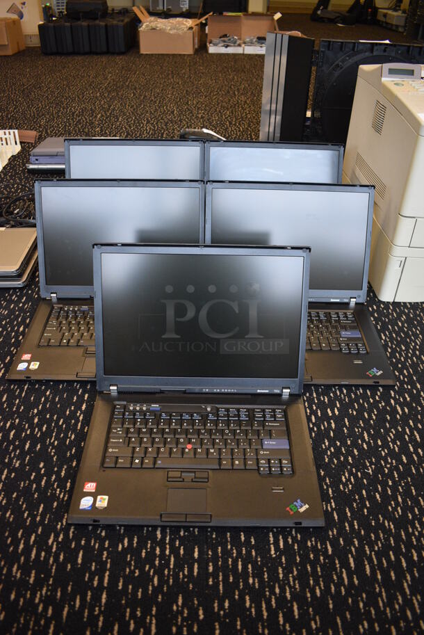 5 Lenovo T60p 15.5" Laptops. 5 Times Your Bid! (room 204) - Image 2 of 11