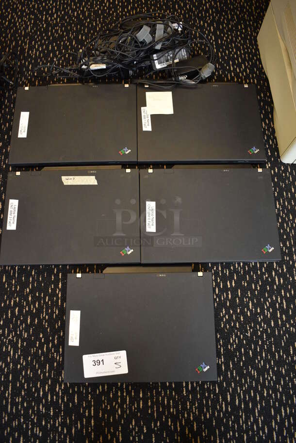 5 Lenovo T60p 15.5" Laptops. 5 Times Your Bid! (room 204) - Image 8 of 11