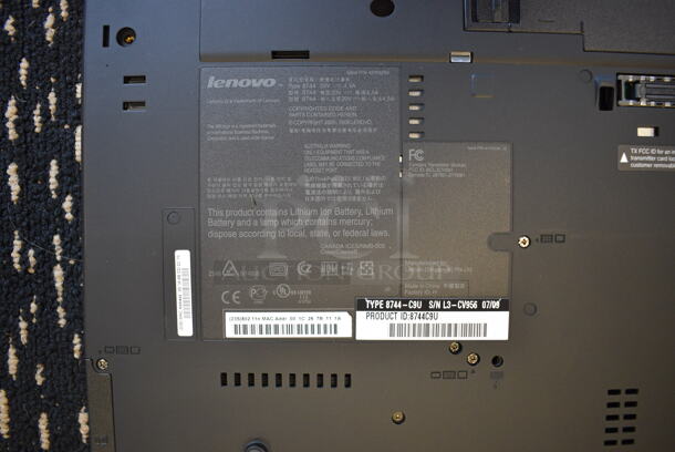 5 Lenovo T60p 15.5" Laptops. 5 Times Your Bid! (room 204) - Image 11 of 11