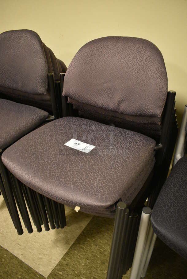 8 Purple Chairs on Black Legs. 19x18x32. 8 Times Your Bid! (room 103) - Image 2 of 4
