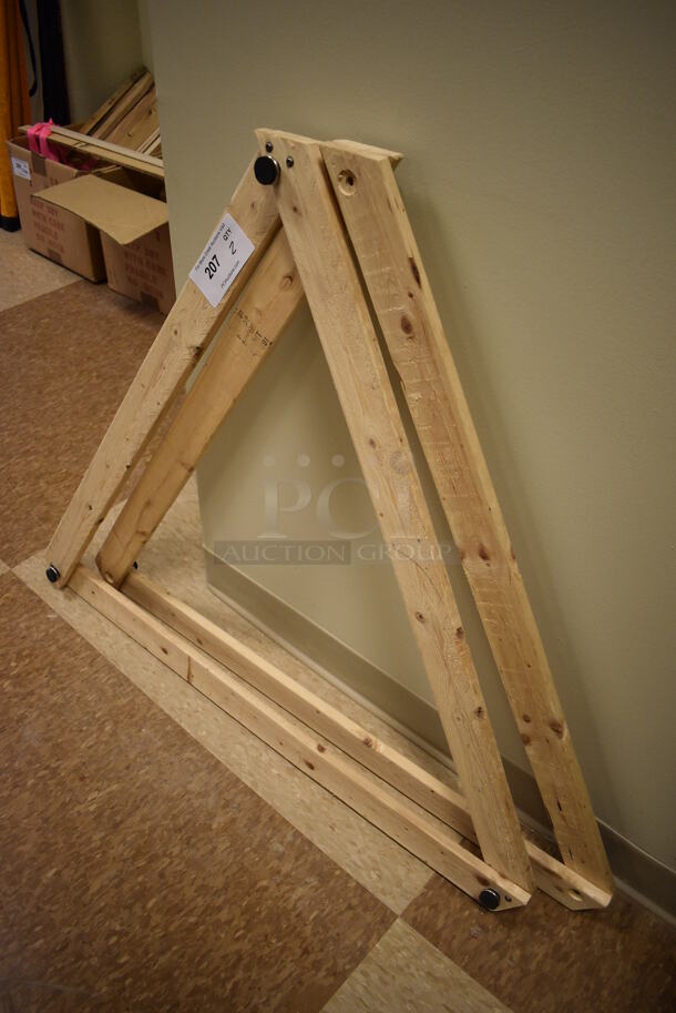 2 Wooden Triangles. 38x38x2. 2 Times Your Bid! (room 122) - Image 3 of 3