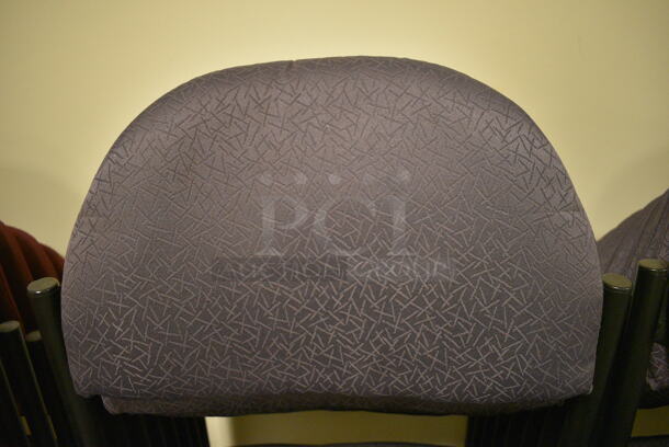 8 Purple Chairs on Black Legs. 19x18x32. 8 Times Your Bid! (room 103) - Image 4 of 4