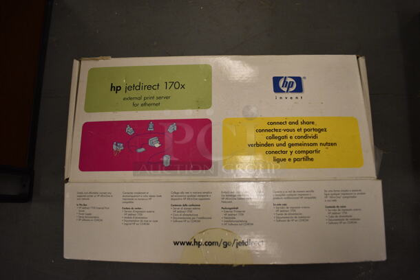 BRAND NEW IN BOX! HP Jetdirect 170x External Print Server. 7x4.5x1. (south basement 019) - Image 3 of 3