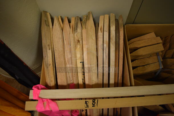 ALL ONE MONEY! Lot of Wooden Stakes! (room 122) - Image 2 of 4