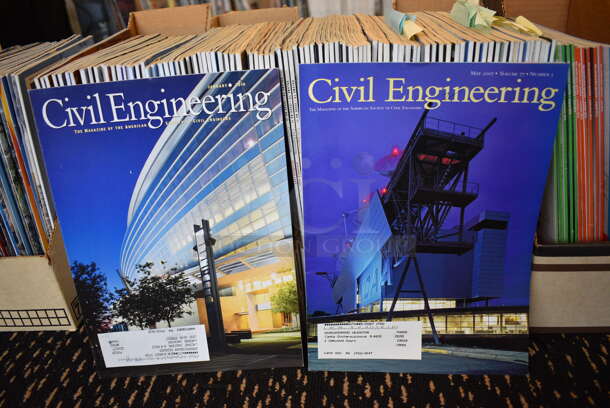ALL ONE MONEY! Lot of 13 Boxes of Various Magazines Including Civil Engineering and Architectural Record. (room 204) - Image 6 of 12