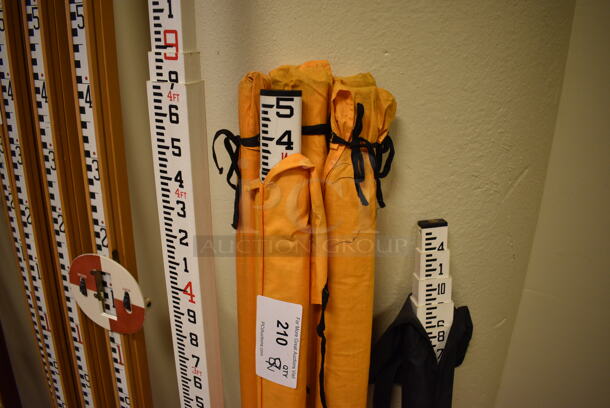8 Various Measuring Sticks for Surveying. Includes 56". 8 Times Your Bid! (room 122) - Image 3 of 4