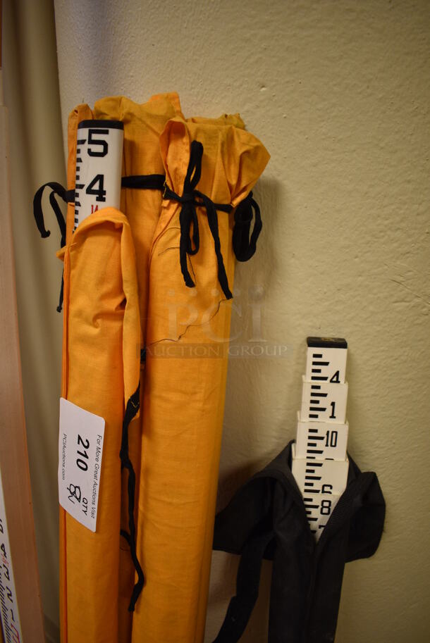 8 Various Measuring Sticks for Surveying. Includes 56". 8 Times Your Bid! (room 122) - Image 4 of 4