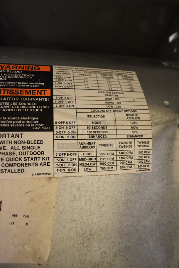 Metal Commercial Blower. 14x17.5x17. (north basement 004) - Image 8 of 9