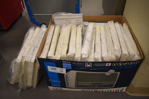 ALL ONE MONEY! Lot of 20 BRAND NEW! Window Mount Air Conditioner Window Gap Covers! 12.5x14x1.5. (north basement 004)