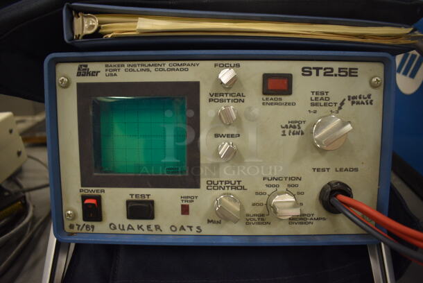 Baker ST2.5E Metal High Volt Testing Equipment. 12x12x6. (south basement 019) - Image 2 of 7