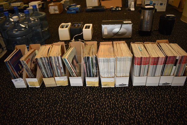 ALL ONE MONEY! Lot of 12 Boxes of Various Magazines Including Sky & Telescope and Physics Today. (room 204)